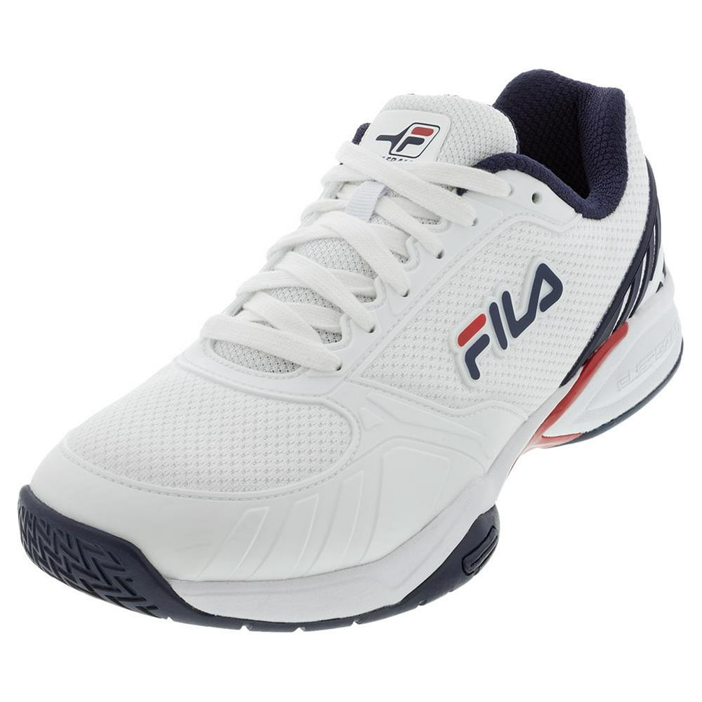 FILA - Fila Men`s Volley Zone Pickleball Shoes White and Fila Navy ( 8. ...
