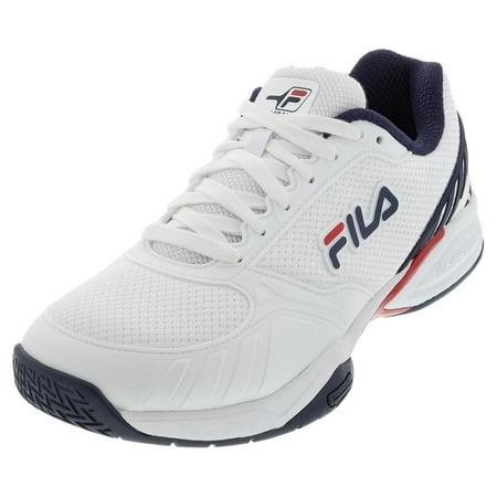 Mens Fila Volley Zone Shoe Size: 12 White - Fila Navy - Fila Red Indoor Court