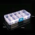 thumbnail image 2 of Caja de clasificación de señuelos de cebo de doble capa organizador de caja de aparejos de pesca (10 ranuras), 2 of 9