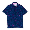 thumbnail image 3 of SCALES The Flamingo Short Sleeve Polo Light Pink, 3XLarge, 3 of 4