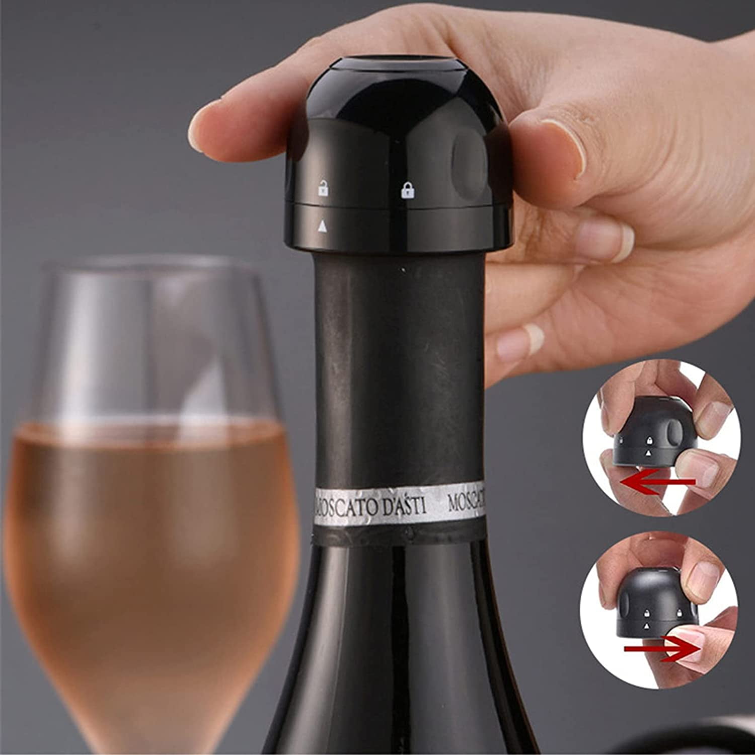 Kitchen Gadgets ZKCCNUK 2022 NEW 2 In 1 Red Wine Stopper Champagne