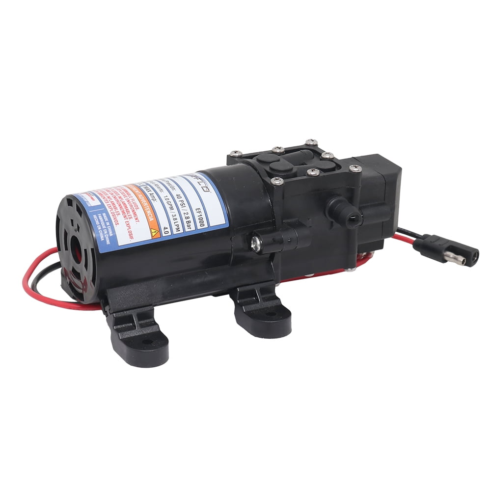 Everflo EF1000 12V Diaphragm Pump -1.0GPM, 40 PSI