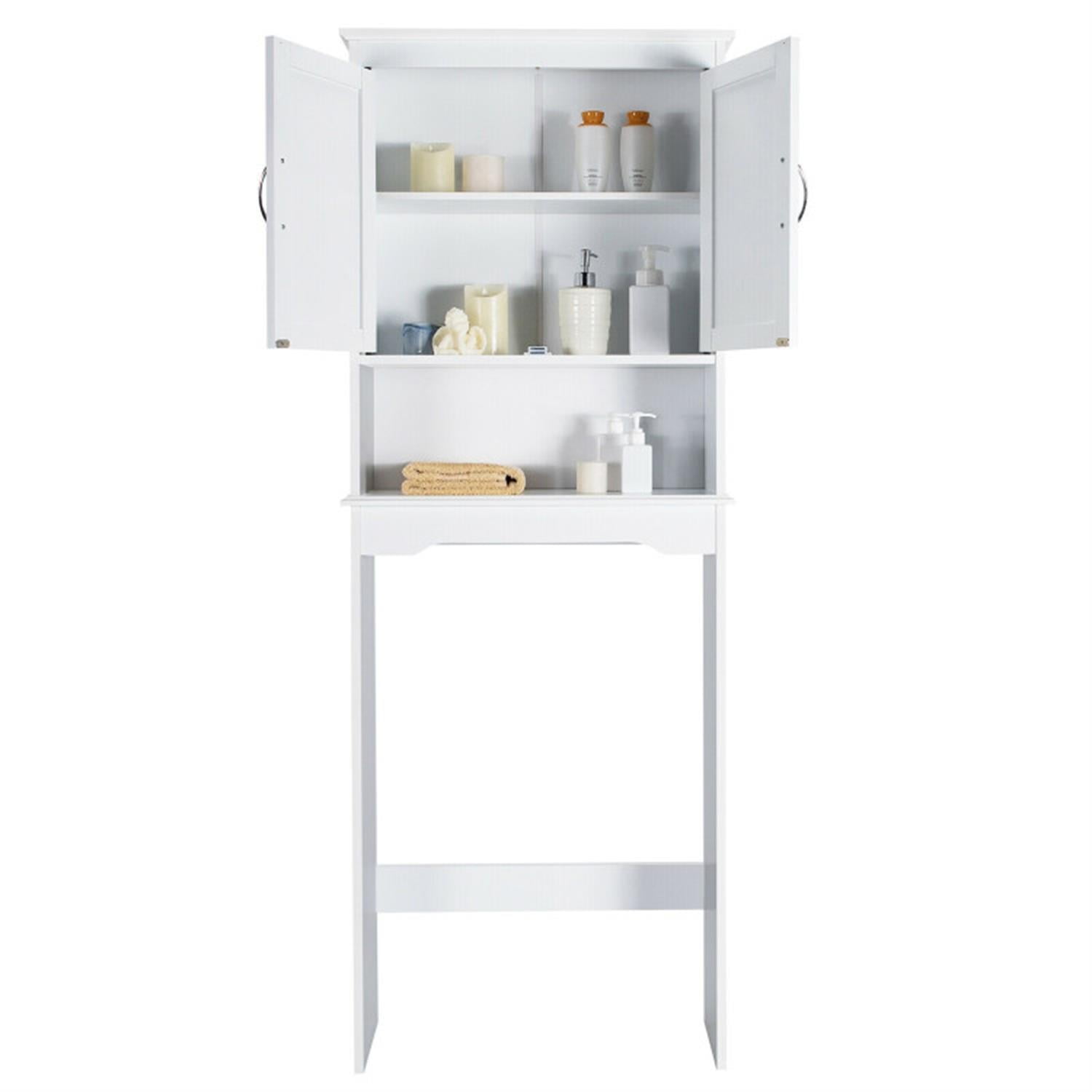 Demi Bonn Over The Toilet Storage Cabinet Bathroom Organizer with Adjustable Shelf, Bathroom Shelf Over Toilet, White