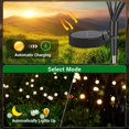 thumbnail image 3 of Set of 4 Outdoor Solar Garden Lights, 8 LED Decorative Firefly Solar Lights, IP65 Waterproof Solar Firefly Lights for Driveway, Terrace, Patio, Walkwa, 3 of 5