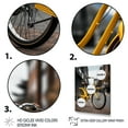 thumbnail image 3 of Designart "Bicycle City Rhythm III" Bicycle Floater Framed Canvas Art Print, 3 of 7