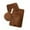 Brown, variant on 3 Pcs Bathroom Rugs Set Bathroom Bath Mat Ultra Soft Non Slip and Absorbent Bath Rugs Chenille Super Soft, Bath Rug, Contour, Toilet Lid Cover Khaki