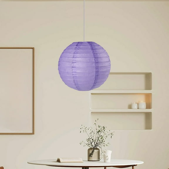 Lunxisen 4 Pcs Colorful Paper Lanterns Chinese Paper Hanging Decorations Ball Lanterns Lamps for Home Decor, Parties, and Weddings