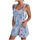 thumbnail image 1 of Pantalones Cortos de Mujer Casual Suspender Impresión Pantalones Cortos de Bolsillo, Pantalones Cortos de Mujer con Bolsillos, 1 of 6