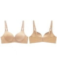 thumbnail image 2 of Plebaso Women's Wireless Push up Bras Seamless Soft Support Everyday Bras Ladies Full Coverage Bralettes, 2 of 7