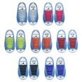 thumbnail image 3 of Worallymy cordones elásticos perezosos para adultos sin atar cordones de silicona para atar gratis cordones fáciles para zapatos 16 unids/par Worallymy JD720007590, 3 of 7