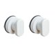 thumbnail image 1 of 2 Pack Suction Cup Door Knob Suction Cup Handle, Mocha Door Handle Glue, Door Handle Balcony Door, ABS Plastic Handle with Strong Suction CupWhite), 1 of 5