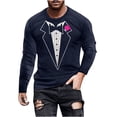 thumbnail image 2 of Blusas y camisas de manga larga y cuello redondo, camisetas casuales de moda para hombre, camisetas deportivas con estampado navideño, camisetas de manga larga, blusas de manga larga y cuello redondo,, 2 of 4