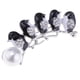 thumbnail image 3 of Mujeres Niñas Perla Mariposa Rhinestone Pin Broche Joyería Blanco negro, 3 of 9