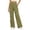 a-Dark Green40480, variant on Womens High Waist Wide Leg Pants With Front Patch Pockets Smooth Casual Relaxed Fit Trousers For Summer Commutes Smart Casual Outings Leisure Pants