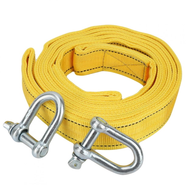 Cuerda De Remolque Para Automóvil, Alta Resistencia De 8 Toneladas Cuerda De Remolque Para Automóvil Resistente, Con Ganchos En Forma De U Seguridad De Rescate Nocturno Para OTVIAP Car Tow Rope