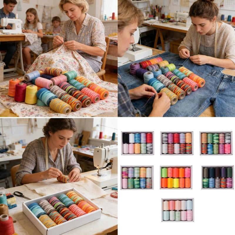 ANXPTIME Sewing Thread for Embroidery Machines Soft Designs
