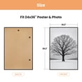 thumbnail image 3 of Sindcom 24x36 Picture Frames, Gallery Wall Poster Frames Set of 3, Black, 3 of 6