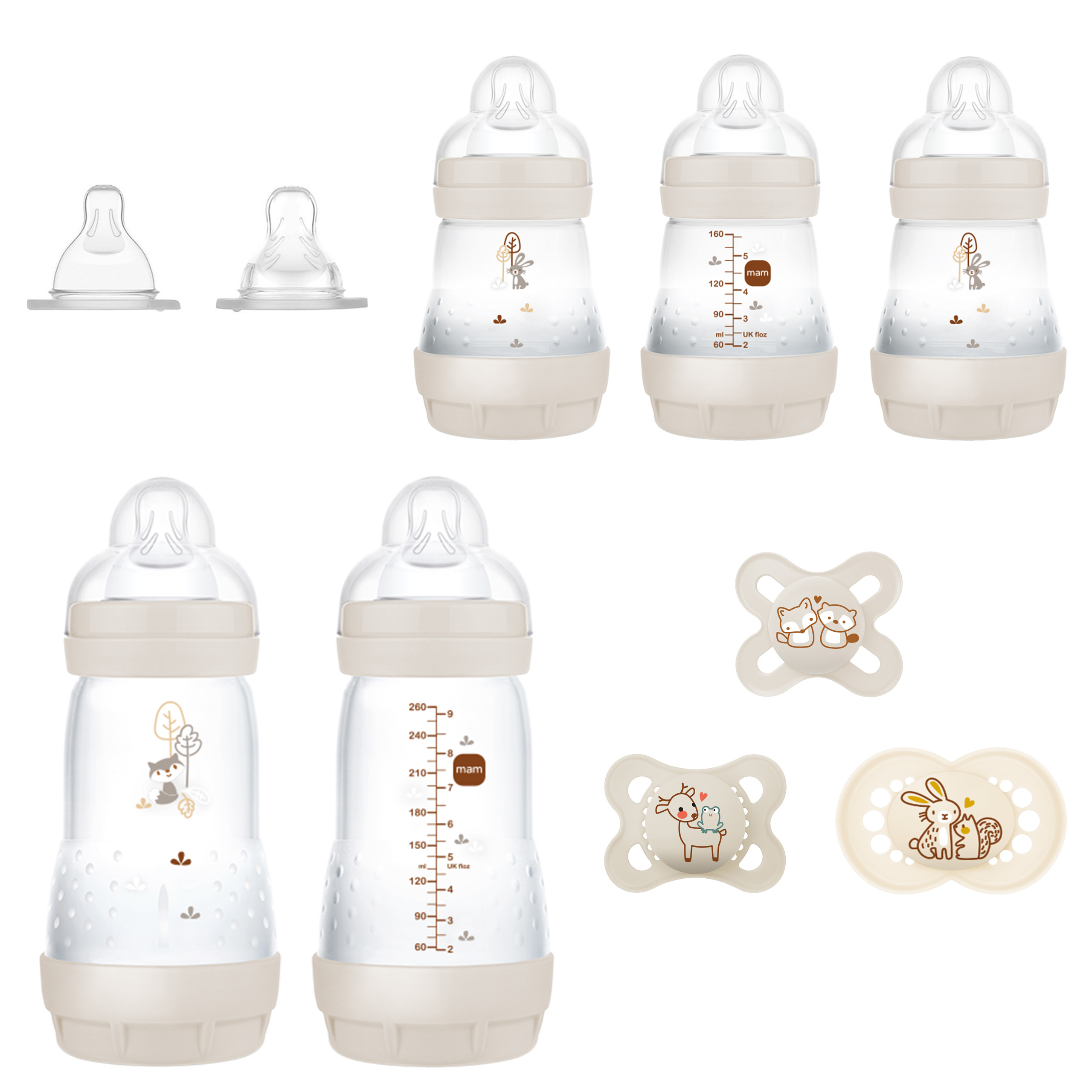 MAM Baby Essentials Bottle & Pacifier Gift Set, 10-Piece photo 1