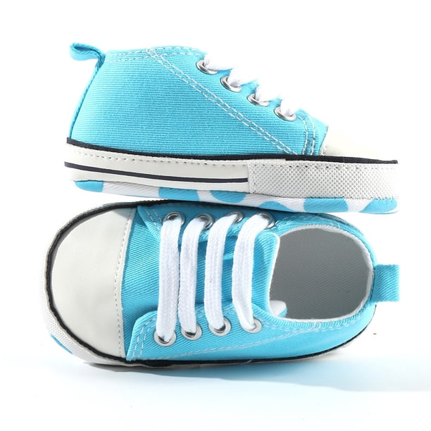 Zapatillas de Lona para Bebé, Zapatos Deportivos, Material Antideslizante, Estampado de Estrella, Estilo Clásico, Calzado para Primeros Pasos, Adecuados para Niño y Niña Recién Nacido