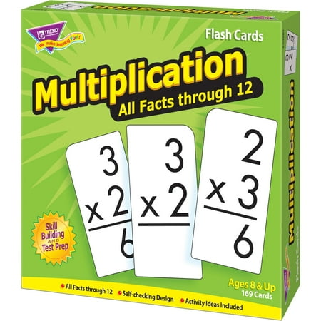 Trend, TEP53203, Multiplication all facts through 12 Flash Cards, 169 / Box