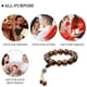 thumbnail image 5 of Pulsera de vidrio de colores, cuentas de Buda, pulseras elásticas de cuentas de meditación de yoga para hombres y mujeres - Marrón, 5 of 5