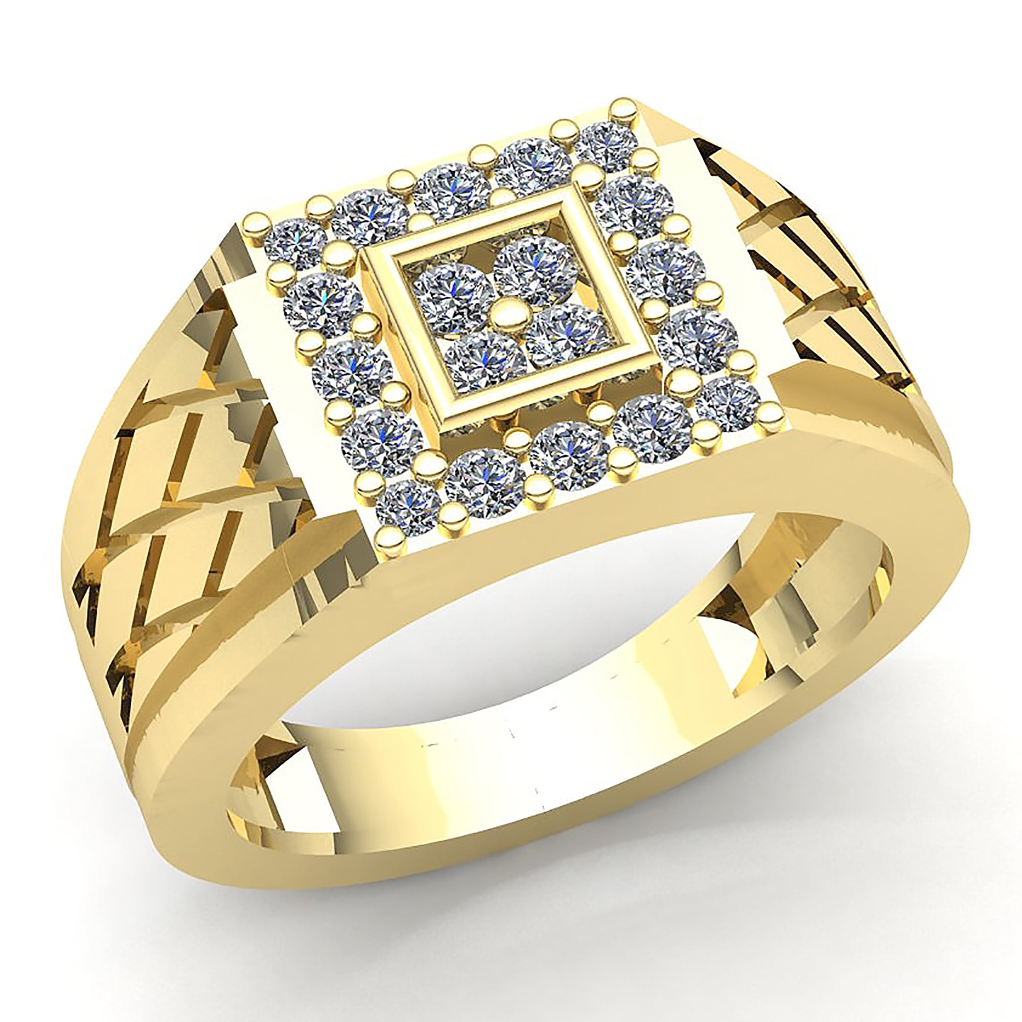Buy 22kt Gold Shimmering White Fancy Men Ring 96VJ5689 Online from Vaibhav  Jewellers