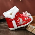 thumbnail image 2 of Cathalem Boots Girls Size 3 Toddler Ethnic Style Cotton Boots For Gilrs Cloth Shoes Warm Winter Snow Boots Embroidery Boots Girls Red 7 Years, 2 of 4