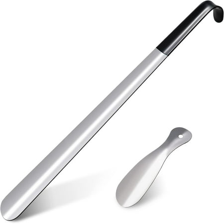 

2 Pcs Shoe Horn 16.5 Inch Long Shoe Horn for Home Use 7.5 Inch Shoe Horn for Travelling Perfect Combination.
