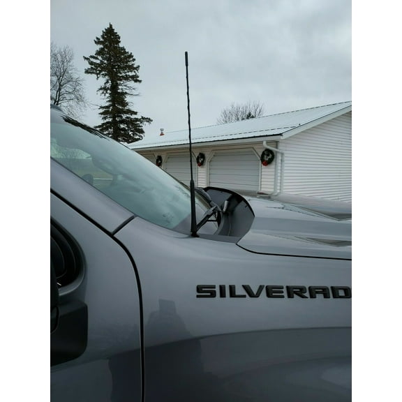 16" Antenna Mast Black Power Radio AM/FM for CHEVY SILVERADO 2006-2024 Brand New