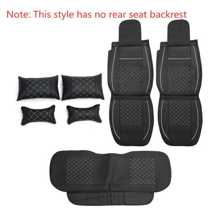  Garneck Car Seat Cushion Beige Leather Car Back Seat Cover  Practical Universal Comfortable Plush Seat Pad Seat Cover Rear Bench  Protector Cushion for Car Auto Vehicle Car Seat Cushion Carseat 