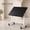 Foldable and adjustable multifunctional table, black, variant on Adjustable Rolling Drafting Table Tilting Desktop Steel Frame For Art Craft Home Office Use