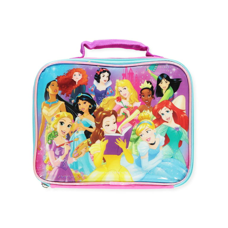 Disney Princess Girl's Soft Insulated School Lunch Box (One Size