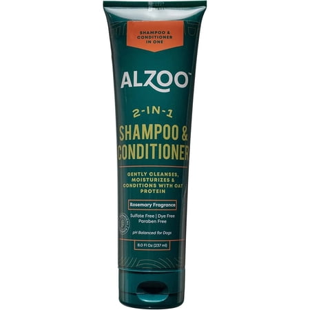 ALZOO 2-in-1 Shampoo with Conditioner for Dogs 8 oz.