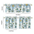thumbnail image 6 of Vintage Floral Farmhouse Curtains 24 Inch - 3 Panel Boho Country Set with Rustic Wildflowers, Rod Pocket Window, 6 of 6