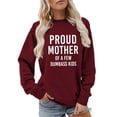 thumbnail image 2 of Proud Mother Of A Few Dumbass Kids Sweatshirts for Women Funny Mother's Day Joke Sweatshirt Pullover Tops, 2 of 5