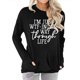 thumbnail image 1 of Jersey de cuello redondo para mujer, jersey de manga larga transpirable con patrón de alfabeto, Tops para mujer con bolsillo para uso diario, negro XL, 1 of 6