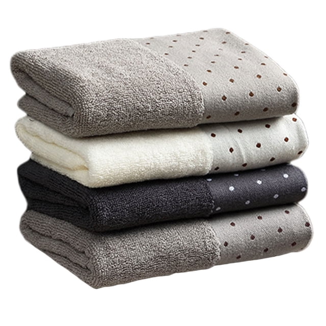 Soft Cotton Towels for Bathroom Use Assorted Color Face Cleansing Towel 4 Pieces