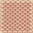 thumbnail image 1 of Ahgly Company Tapis d'Intérieur Lavable en Machine Carré Transitionnel Orange Vif, 5 Pieds Carré, 1 of 7