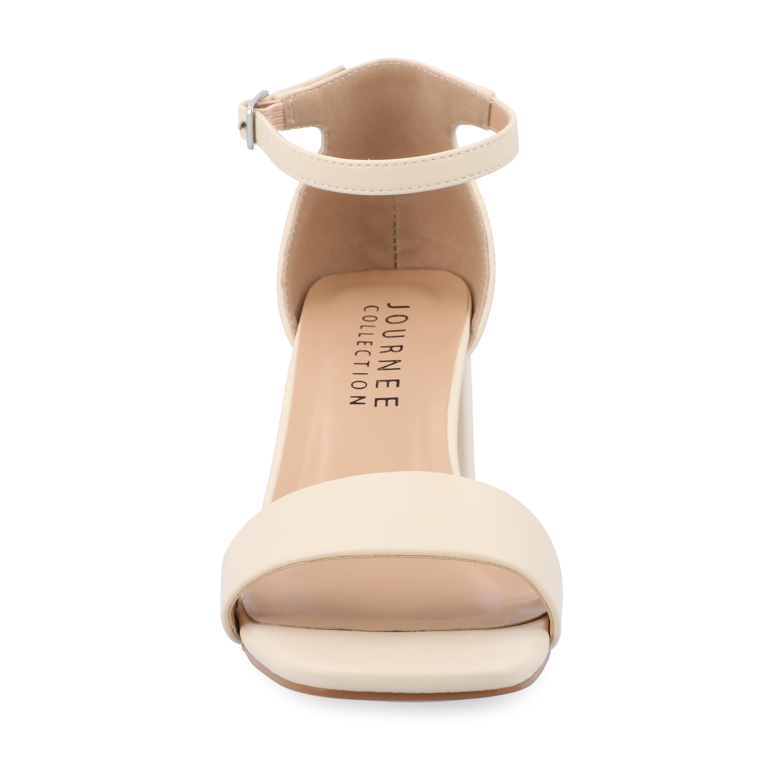 Journee Women's Valenncia SuperNatural Shades Narrow Width Open Square Toe Ankle Strap Sandals