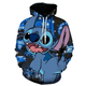 thumbnail image 3 of Nueva sudadera con capucha de dibujos animados para niños con estampado 3D de Disney Stitch, sudadera con capucha para hombre, chaqueta informal de calle de moda, sudadera con capucha para hombre, 3 of 5
