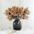 thumbnail image 2 of Babys Breath Silk Artificial Flowers 12 Bundle European Fake Plants Decor Fall Decoration Bouquets DIY Home Garden (Beige Brown-12pcs), 2 of 5