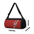 thumbnail image 3 of Btomtd Men's and Women's Sports Fitness Shoulder Bag Lightweight Watertight Duffel Bags Medium Size Ideal for Training and Outdoor Travel Needs, Red, 3 of 8