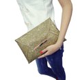 thumbnail image 1 of Sac à Main pour Femmes à Paillettes Scintillantes Fête Soirée Pochette Enveloppe Portefeuille (Doré), 1 of 5