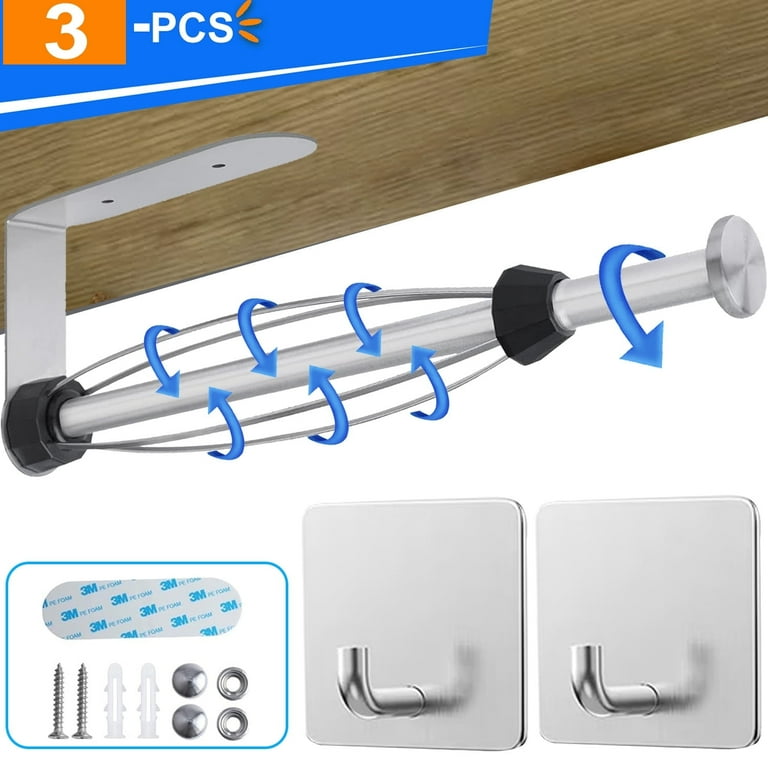 Single Hand Paper Towel Holder with Adhesive Hooks photo 4