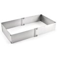 thumbnail image 3 of ‘s Kitchen Adjustable Square Cake Mold Stainless Steel Mousse Cake Pastry Telescopic Mould Baking Tool  Large, 3 of 8