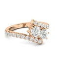 thumbnail image 2 of 1.00 Carat TW Diamond Two Stone Ring in 10k Rose Gold (G-H, I2-I3, 1.00ctw), 2 of 4