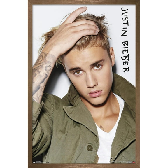 Justin Bieber - Eyes Wall Poster, 22.375" x 34", Framed