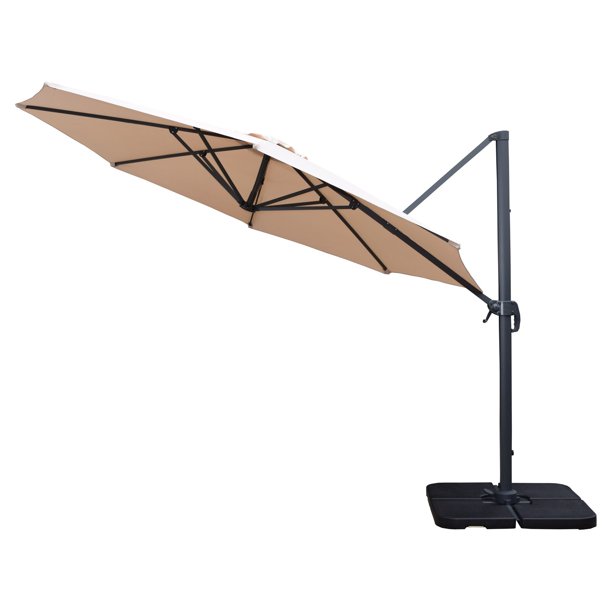 Oakland Living 11 Ft. Cantilever Umbrella With 360 Degree Revert and