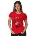 thumbnail image 2 of Christmas Make It Rain Dear Santa Womens Slim Fit Graphic Tee Brisco Brands M, 2 of 4