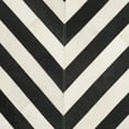 thumbnail image 3 of SAFAVIEH Studio Leather Brenton Geometric Chevron Area Rug, White/Black, 5' x 8', 3 of 4